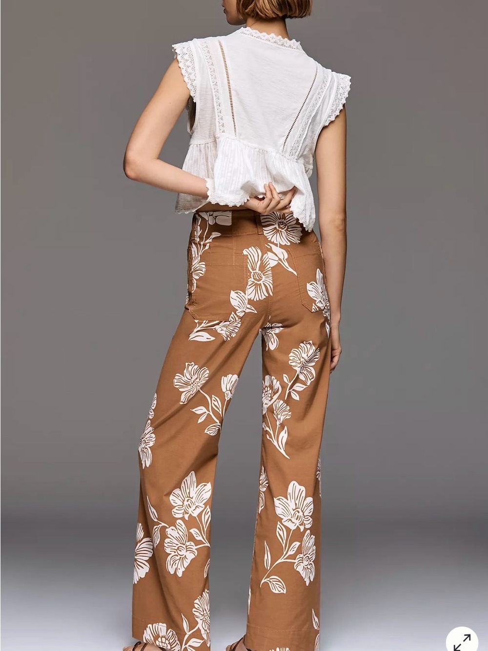 The Colette Full-Length High-Rise Wide-Leg Pants by Maeve - Picture 3 of 3